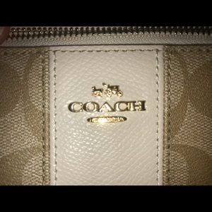 Corner Zip Signature Coated Canvas Double Wallet